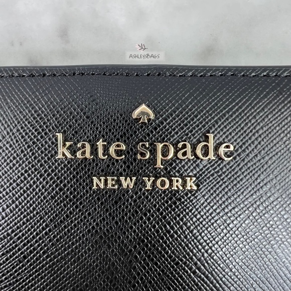 Kate Spade Staci Large Slim Bifold Wallet In Black - Picture 2 of 5